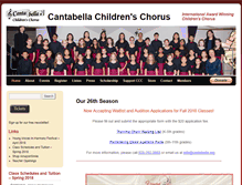 Tablet Screenshot of cantabella.org